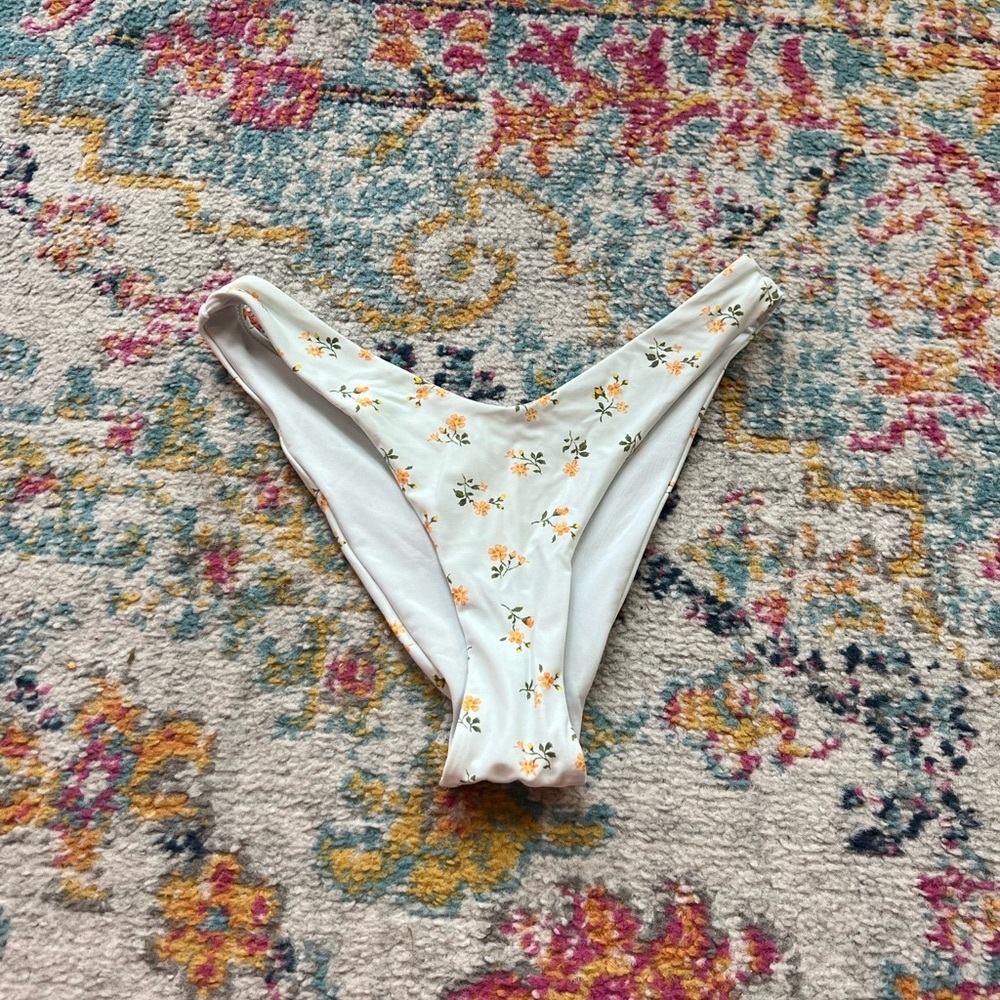 NWOT Aerie floral high leg bikini bottoms